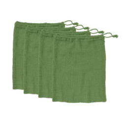 SET 4 BOLSAS REJILLA 30X40 VERDES PARA VERDURAS