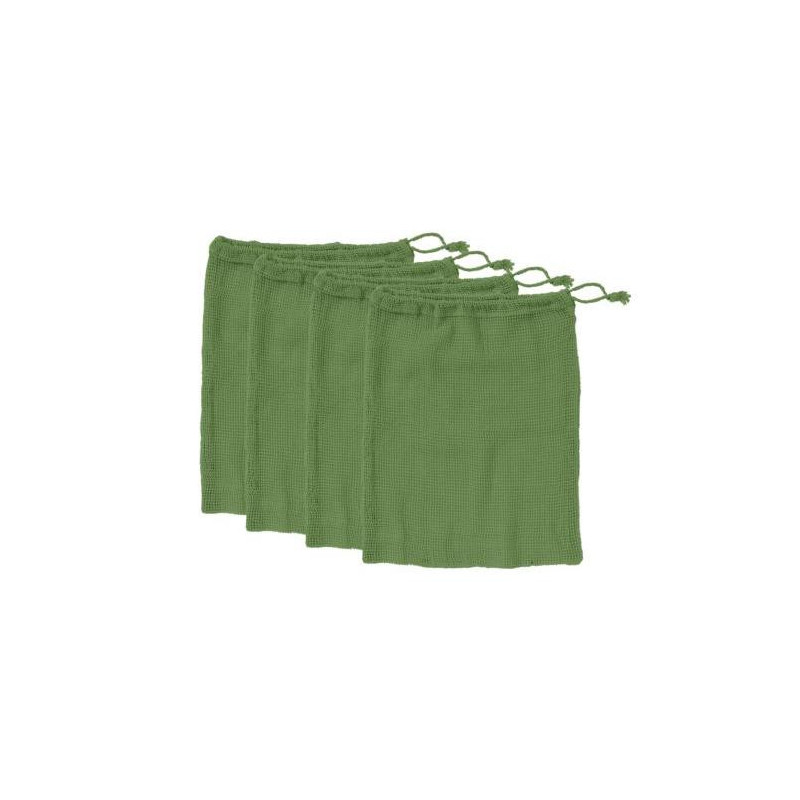 SET 4 BOLSAS REJILLA 30X40 VERDES PARA VERDURAS SET 4 BOLSAS REJILLA 30X40 VERDES PARA VERDURAS