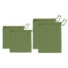 SET 4 BOLSAS VERDES 22X27/30X40 PARA VERDURAS