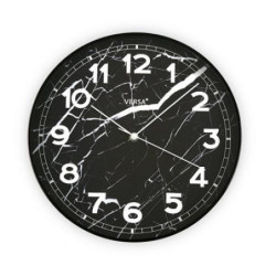 RELOJ ALUMINIO MARMOL NEGRO 31 CM. 18560271