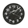 RELOJ ALUMINIO MARMOL NEGRO 31 CM. 18560271