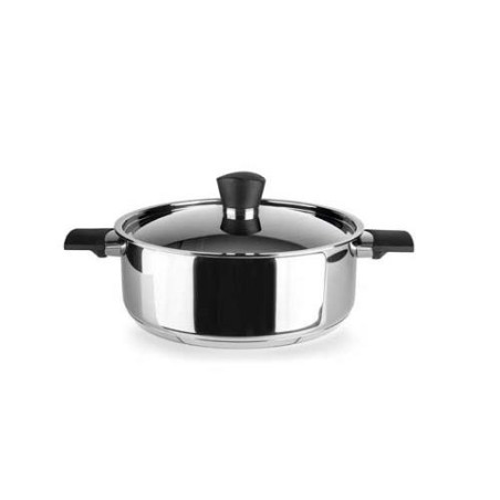 CACEROLA 16 CM ACERO INOX 18/10 ASAS DE BAQUELITA