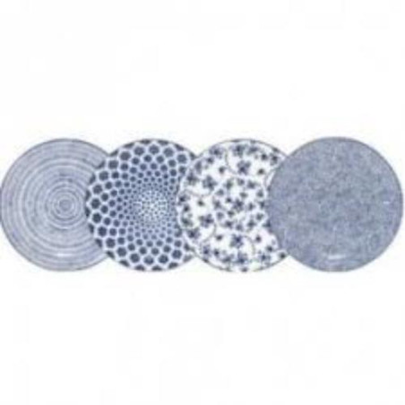 VAJILLA PORCELANA 12 PIEZAS AZUL 691700