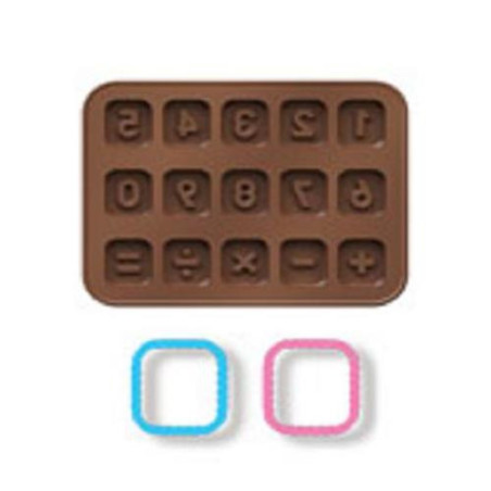 MOLDE NUMERO CORTAPASTAS CHOCOLATE 630966