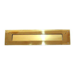 PLACA BUZON 220X50 LATON PATINADO 2103