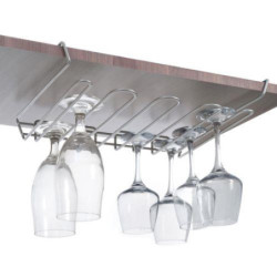 COLGADOR ESTANTE 12 COPAS CRYSTAL 38X26X7CM