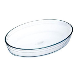 FUENTE VIDRIO OVAL 35X24 CM. OCUISINE 4936036