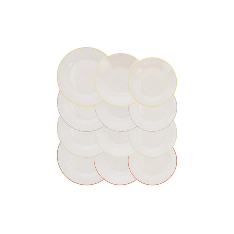 VAJILLA 12 PIEZAS PORCELANA EPP PARCHIS QD