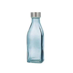 BOTELLA CUAD 0.5L TURQUESA HABITAT QD 7522105
