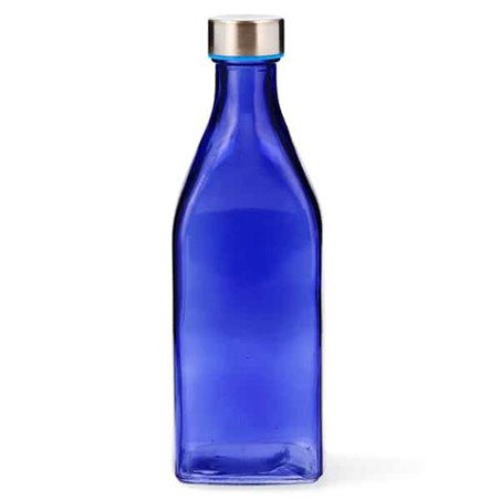 BOTELLA CUAD 1L AZUL REFLEX HABITAT QD 7522097