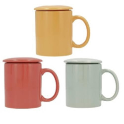 MUG GRES CON FILTRO 33CL HAPPY SIMPLY QUID SURTIDO