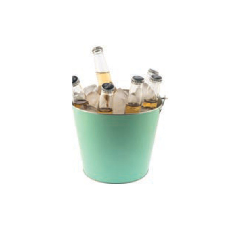 CUBITERA METALIZADA CON ASA VERDE 5L KOALA