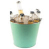 CUBITERA METALIZADA CON ASA VERDE 5L KOALA