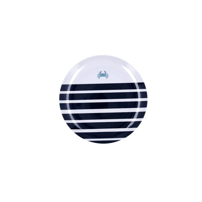 PLATO  LLANO 25 CM MELAMINA ATLANTIC