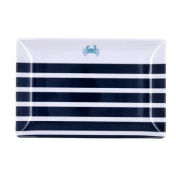 BANDEJA RECTANGULAR MELAMINA 30X20X2CM ATLANTIC