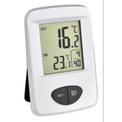 TERMOMETRO DIGITAL CON RELOJ Y SENSOR TEMPERATURA