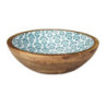 BOL ENSALADERA D.24 CM MADERA JAIPUR AZUL KA0080