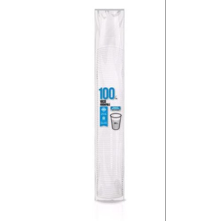 VASO PLASTICO BLANCO 220CC (PACK-100) 5103