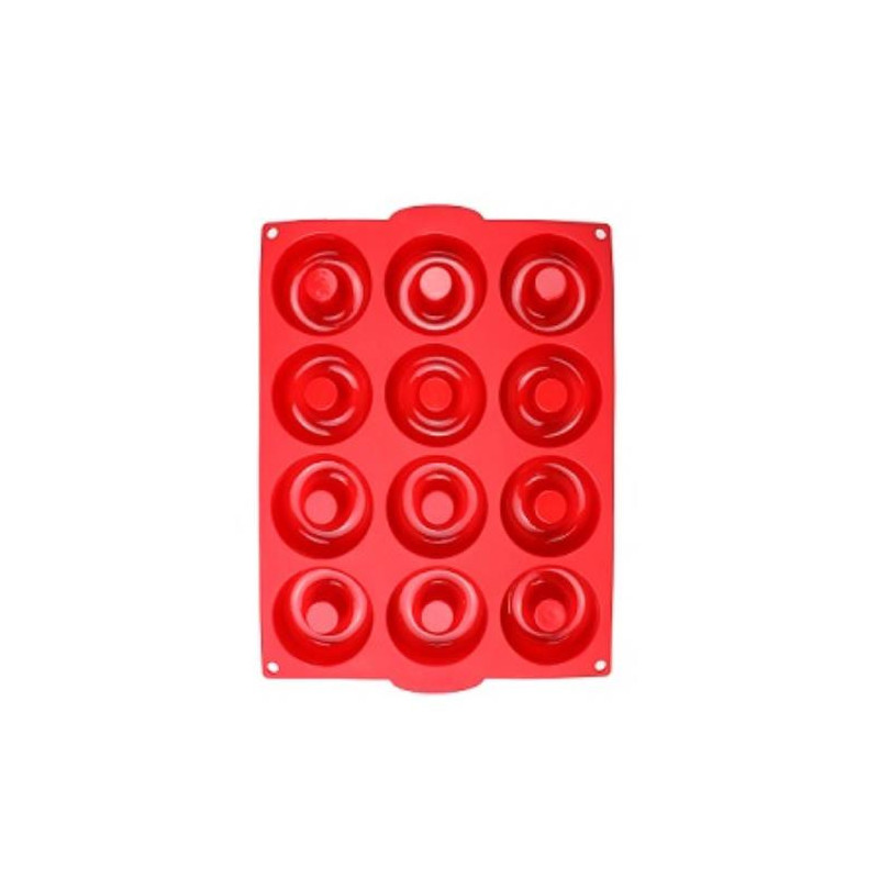 MOLDE SILICONA DONUTS 34X26,5CM HMOL5212