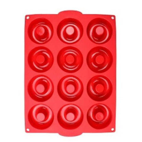 MOLDE SILICONA DONUTS 34X26,5CM HMOL5212