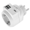 ENCHUFE ADAPTARDOR CON 2 USB Y 1USB-C 420045