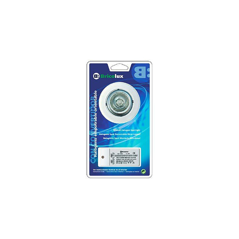 KIT HALOGENO EMPOTRABLE ORIENTABLE CROMO M762447 KIT HALOGENO EMPOTRABLE ORIENTABLE CROMO M762447