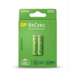 PILA RECARG.PRECARGADA RECYKO LR3-AAA 1,2V(2 UDS.)