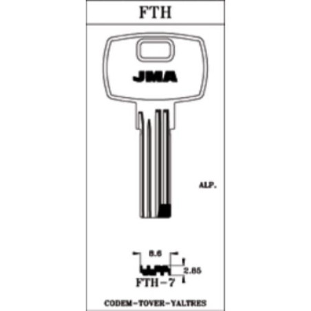 LLAVIN ALPACA SEGURIDAD PARA BATON FTH-7