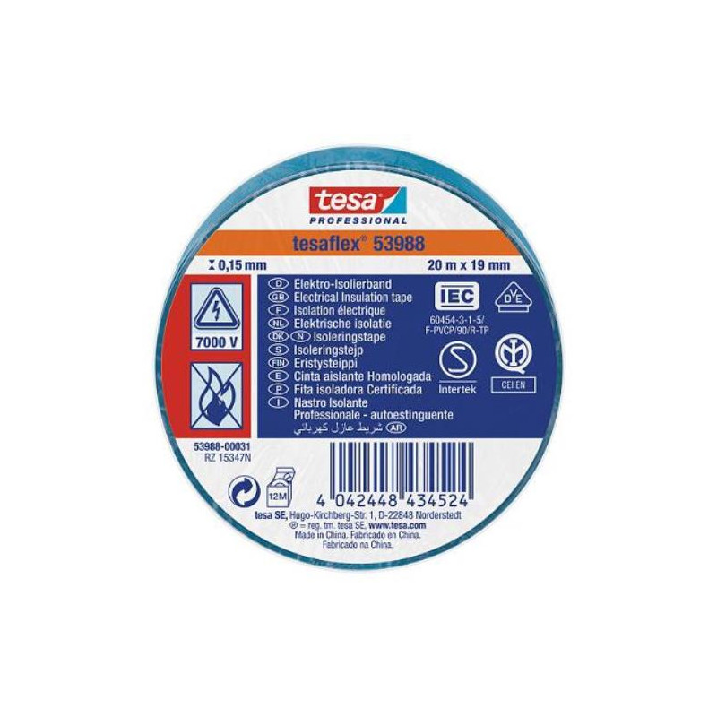 CINTA AISLANTE 20X19 AZUL 53988-31
