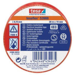 CINTA AISLANTE 20X19 ROJA 53988-16