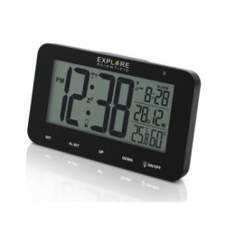 RELOJ DESPERTADOR+TEMPERATURA INT. NDC-1004-NEGRO