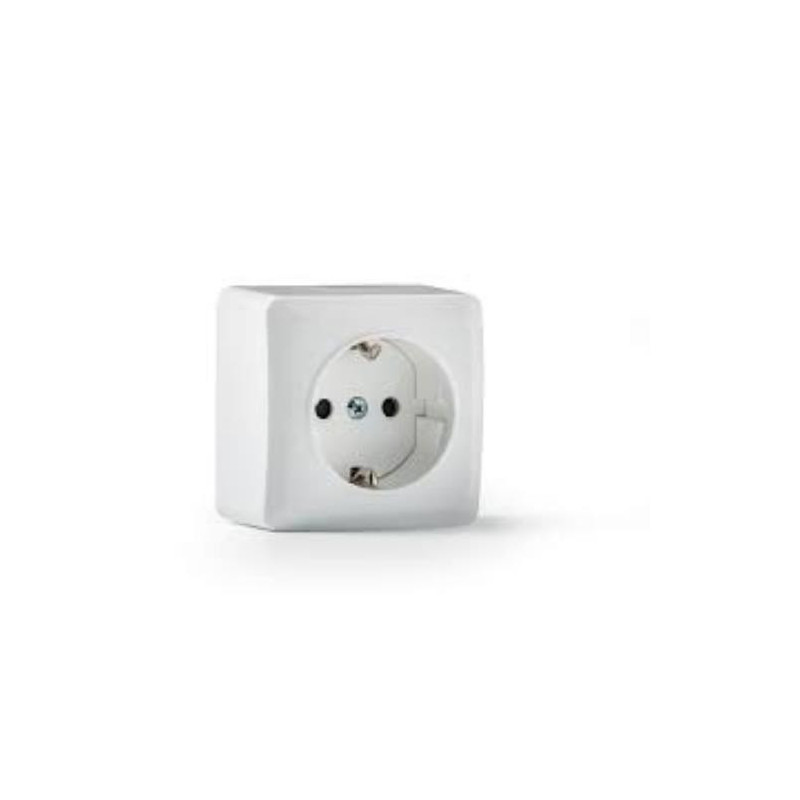 BASE TT LATERAL SUPERFICIE BLANCO 16A-250V S-7000 BASE TT LATERAL SUPERFICIE BLANCO 16A-250V S-7000