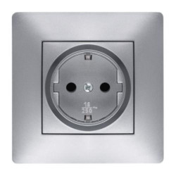 TOMA CORRIENTE 16 AH. 250 V. ALUMINIO 9223
