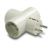 ADAPTADOR TRIPLE TOMA TIERRA CERAMICO 1303 BLISTER