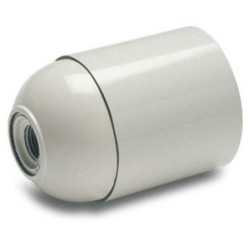 PORTALAMPARAS LISO E-27 BLANCO 161-B