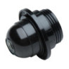 PORTALAMPARAS ROSCA+ARANDELA E27 NEGRO 166
