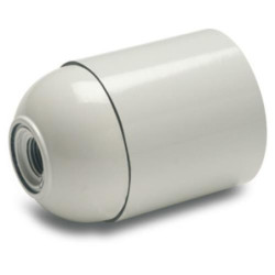 PORTALAMPARAS LISO E-27 BLANCO 161-B BLISTER