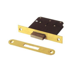 CERRADURA EMBUTIR DENT. N-1 205-A LATON -25