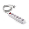 BASE 5 TOMAS/TT. CABLE 1.5 M. C/INTERRUPTOR 9/705