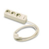 BASE 3 TOMAS/TT. C/INTERRUPTOR CABLE 1.5 M. 2623