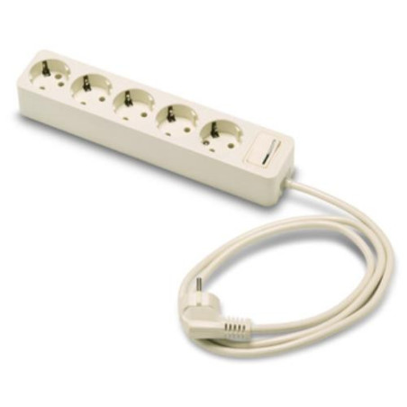 BASE 5 TOMAS/TT. C/INTERRUPTOR CABLE 1.5 M. 2625