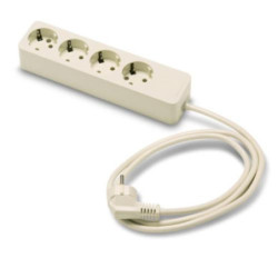 BASE 4 TOMAS/TOMA TIERRA CABLE 3 M. 2627/3