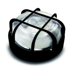 APLIQUE REDONDO E27 100 W. NEGRO 4411G