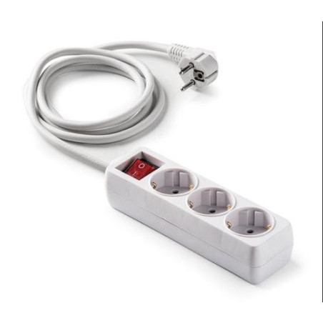 BASE 3 TOMAS/TT. CON INTERRUPTOR CABLE 3 M. 9/803