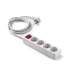 BASE 4 TOMAS/TT. CON INTERRUPTOR CABLE 3 M. 9/804