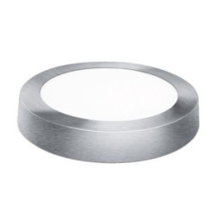 DOWNLIGHT LED 18W. SUPERFICIE REDONDO PLATA NEUTRA