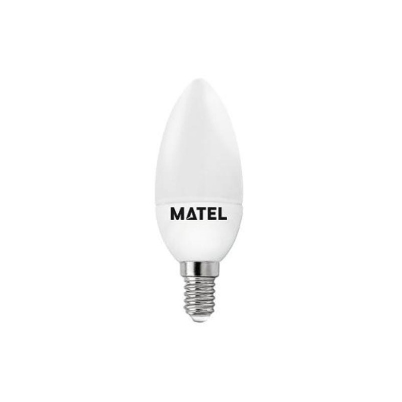 BOMBILLA LED 5 W. VELA E14 LUZ CALIDA 21840