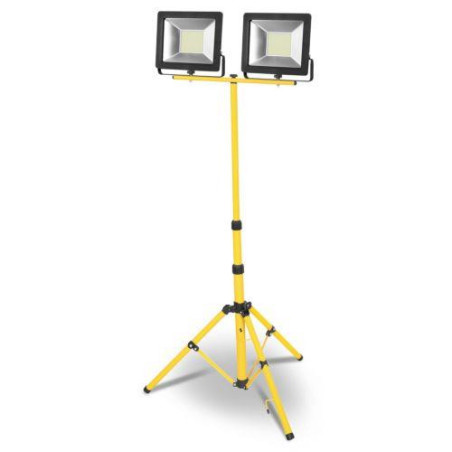 PROYECTOR LED 2X50W. LUZ FRIA. TRIPODE 5M. 29997
