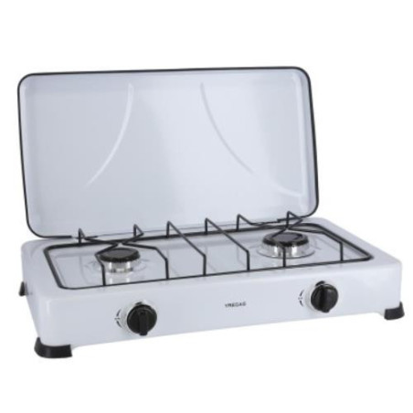 COCINA GAS ESMALTADA BLANCA 2 FUEGOS 34171