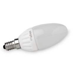 BOMBILLA LED VELA MATE 4,5 W. FRIA E14 380 LUMEN